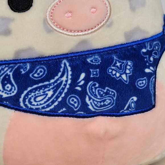 Kellytoy Rosie the Pig 2021 Squishmallow With Dark Blue Bandana Plush Toy 8 in - Picture 9 of 12